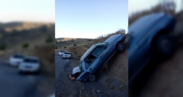 Taşlıca rampasında kaza 1 yaralı