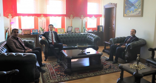 Çiftlik Kaymakamı ve Belediye Başkanından Rektöre Ziyaret