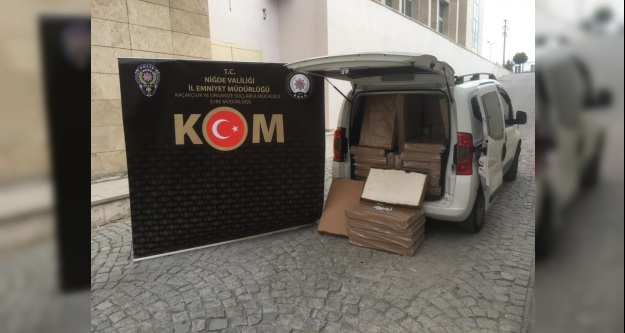 300 bin dolu makaron ele geçirildi
