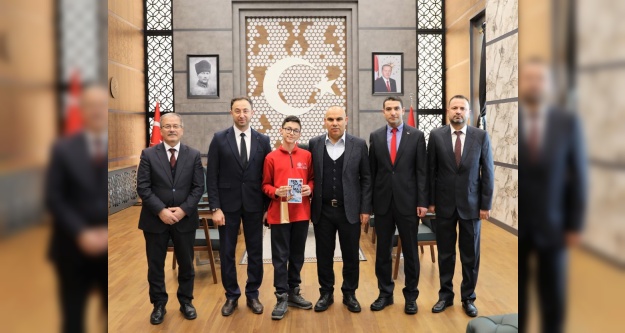 Türkiye 3'ncüsünden Vali Koç'a ziyaret