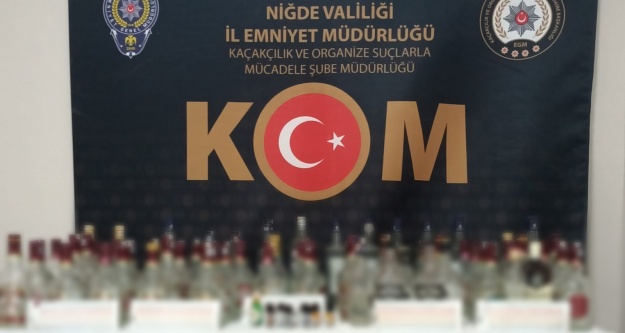 Kaçak içki operasyonu, 1 tutuklama