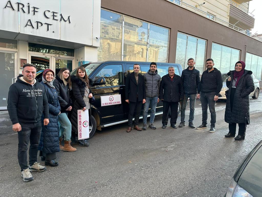 Niğdeli Eczacılar deprem bölgesinde ki görevlerini tamamladılar