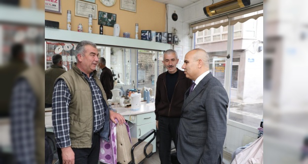 Validen Şehir merkezinde esnaf ziyareti 