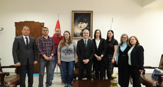 Uluslararası Proje Ortaklarından Rektöre Ziyaret