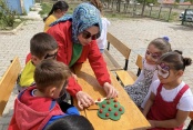 Merkezim Her Yerde Projesi Köy okulunda