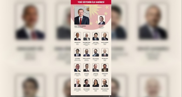 Cumhurbaşkanı Erdoğan yeni kabineyi açıkladı
