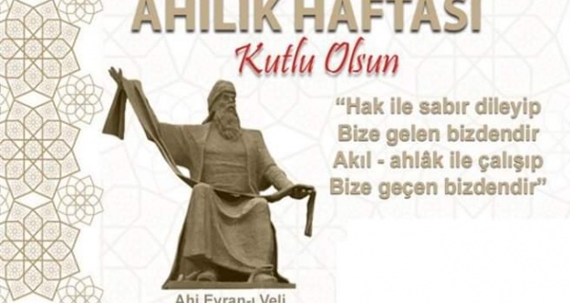 Ahilik haftası bu yıl sade bir törenle kutlanacak