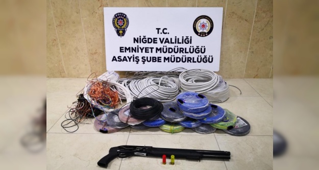 Kablo hırsızları tutuklandı
