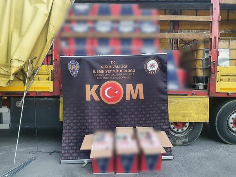 7 milyon 250 bin kaçak makaron ele geçirildi