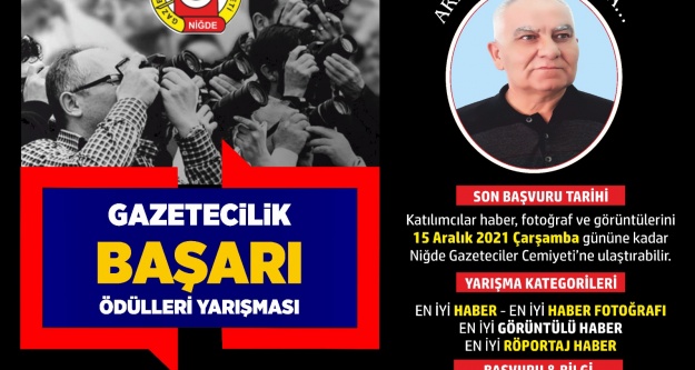 Arif Acındı Anısına 1.Niğde Gazetecilik Başarı Ödülleri Yarışması