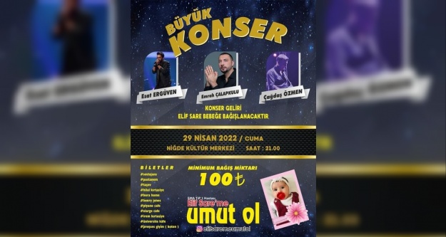 SMA hastası Elif Sare İçin Sanatçılardan Konser