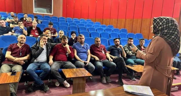 Hastanede sendikal bilgilendirme
