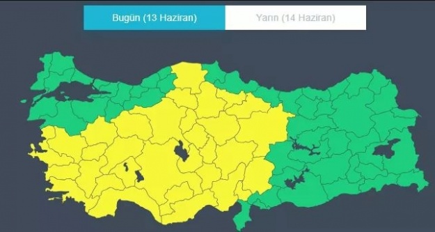Meteorolojiden Niğde için sarı kodlu uyarı