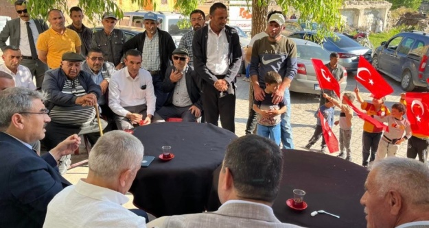 Uzkurt, Çiftlik ilçesinde köy ziyaretleri gerçekleştirdi