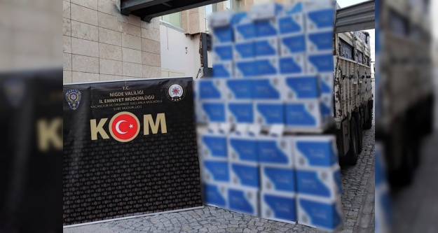 6 milyon 500 Bin Kaçak makaron ele geçirildi