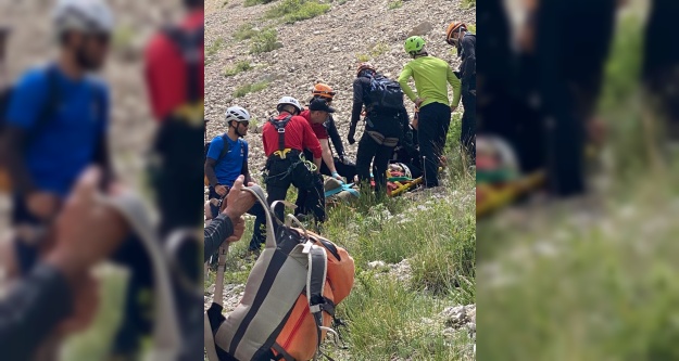 Demirkazık dağına tırmanış esnasında düşen dağcı kurtarıldı
