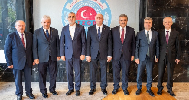 Çalışma ve Sosyal Güvenlik Bakanı Vedat Işıkhan, TZOB'u ziyaret etti