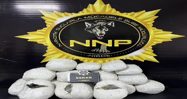 Niğde'de 18 kilo 240 gram esrar ele geçirildi