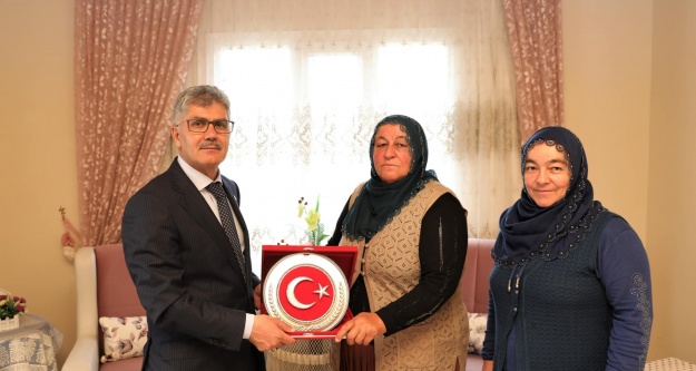 Vali Çelik'ten Şehit Ailesine ve Gazilere ziyaret