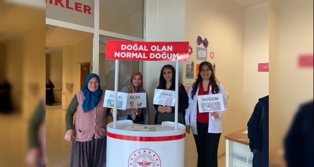 Çiftlik İlçe Devlet Hastanesi'nde Normal Doğumun Önemi Anlatıldı