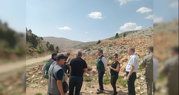 DSİ Bölge Müdürü Alp, Halaç Göleti ve Sulama Projesi'nde İncelemelerde Bulundu