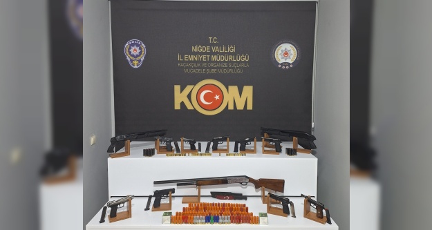 Niğde'de Silah Operasyonu: 16 Şüpheli Gözaltına Alındı