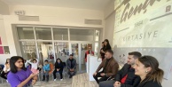 Engelli şampiyon çift Gençlik Merkezini ziyaret etti